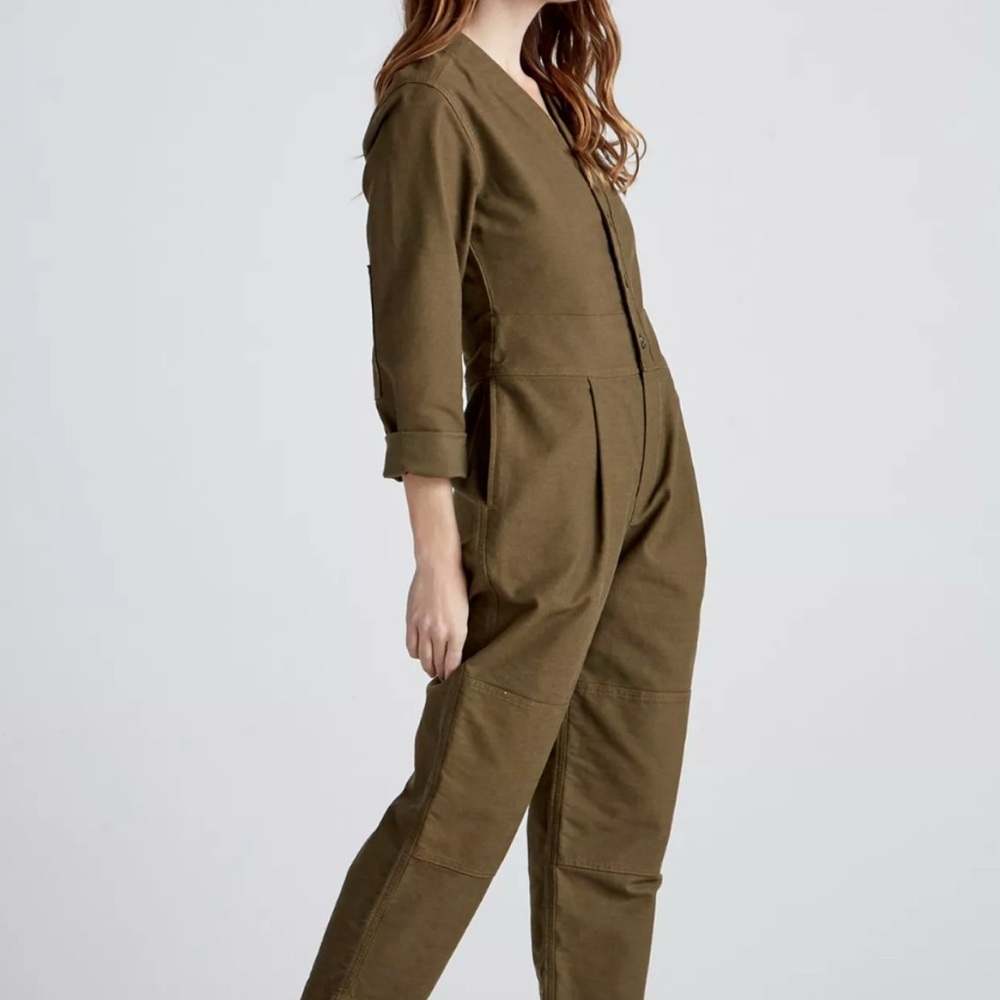 Lucky Brand Green Utility Jumpsuit